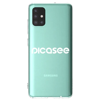 Picasee silikonski prozorni ovitek za Samsung Galaxy M31s - Picasee - new logo - white