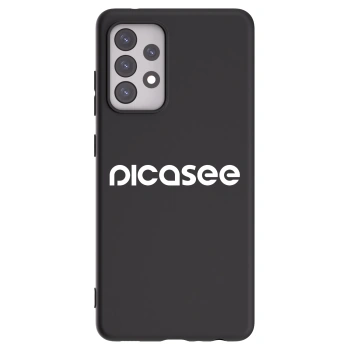 Picasee silikonski črni ovitek za Samsung Galaxy A52 5G A525F - Picasee - new logo - white