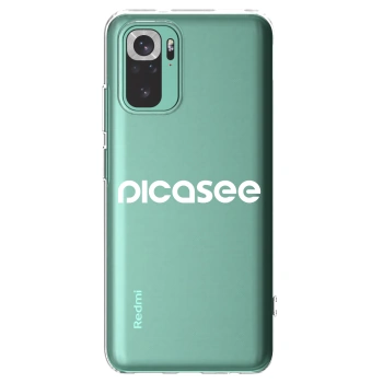Picasee silikonski prozorni ovitek za Xiaomi Redmi Note 10 Pro - Picasee - new logo - white