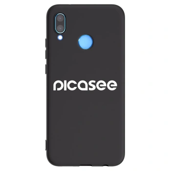 Picasee silikonski črni ovitek za Huawei P20 Lite - Picasee - new logo - white
