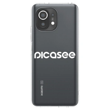 Picasee silikonski prozorni ovitek za Xiaomi Mi 11 - Picasee - new logo - white