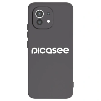 Picasee silikonski črni ovitek za Xiaomi Mi 11 - Picasee - new logo - white