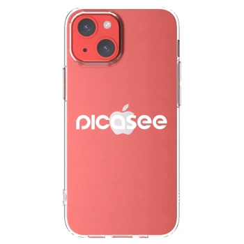 Picasee silikonski prozorni ovitek za Apple iPhone 13 mini - Picasee - new logo - white