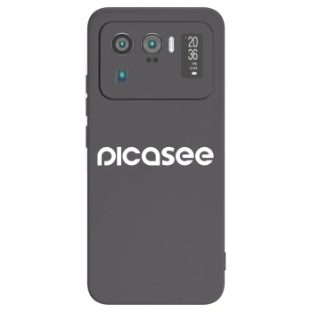 Picasee silikonski črni ovitek za Xiaomi Mi 11 Ultra - Picasee - new logo - white