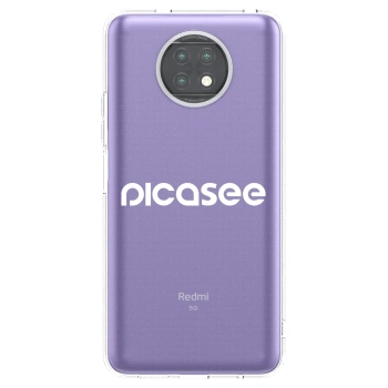 Picasee silikonski prozorni ovitek za Xiaomi Redmi Note 9T - Picasee - new logo - white