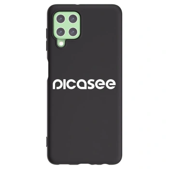 Picasee silikonski črni ovitek za Samsung Galaxy A22 A225F 4G - Picasee - new logo - white