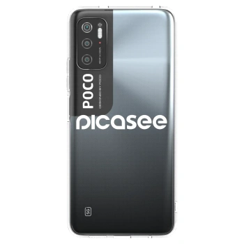 Picasee silikonski prozorni ovitek za Xiaomi Poco M3 Pro 5G - Picasee - new logo - white