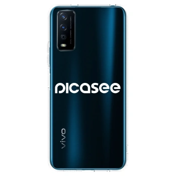 Picasee silikonski prozorni ovitek za Vivo Y11s - Picasee - new logo - white