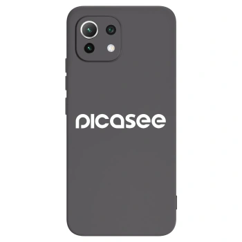 Picasee silikonski črni ovitek za Xiaomi 11 Lite 5G NE - Picasee - new logo - white