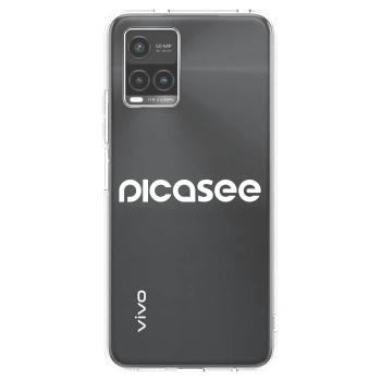 Picasee silikonski prozorni ovitek za Vivo Y33s - Picasee - new logo - white