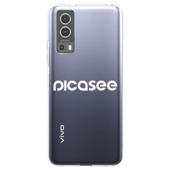 Picasee silikonski prozorni ovitek za Vivo Y72 5G - Picasee - new logo - white
