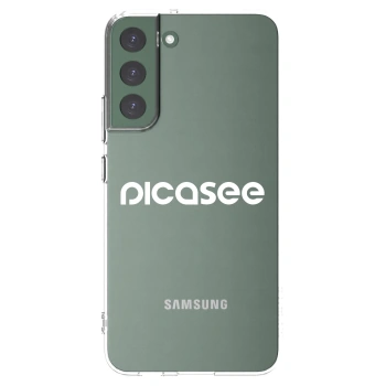 Picasee silikonski prozorni ovitek za Samsung Galaxy S22+ 5G - Picasee - new logo - white