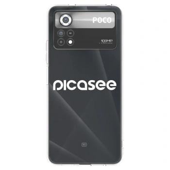 Picasee silikonski prozorni ovitek za Xiaomi Poco X4 Pro 5G - Picasee - new logo - white