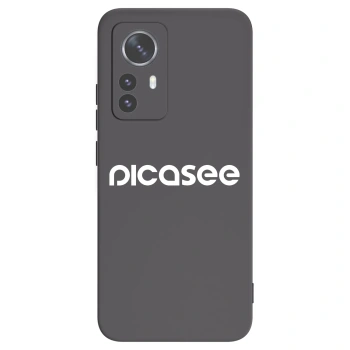 Picasee silikonski črni ovitek za Xiaomi 12 Pro - Picasee - new logo - white