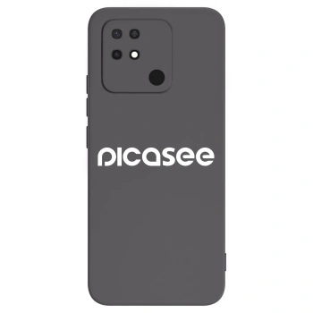 Picasee silikonski črni ovitek za Xiaomi Redmi 10C - Picasee - new logo - white