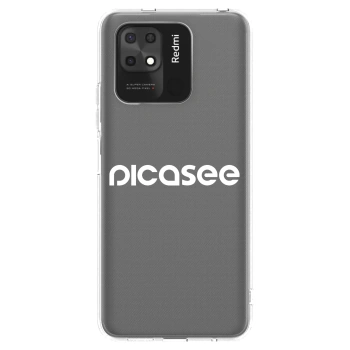 Picasee silikonski prozorni ovitek za Xiaomi Redmi 10C - Picasee - new logo - white