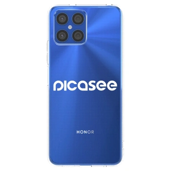 Picasee silikonski prozorni ovitek za Honor X8 4G - Picasee - new logo - white