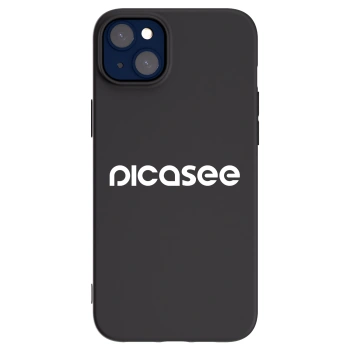 Picasee silikonski črni ovitek za Apple iPhone 14 Plus - Picasee - new logo - white