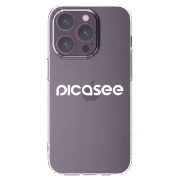 Picasee silikonski prozorni ovitek za Apple iPhone 14 Pro - Picasee - new logo - white