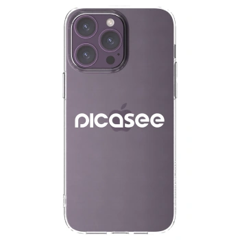 Picasee silikonski prozorni ovitek za Apple iPhone 14 Pro Max - Picasee - new logo - white