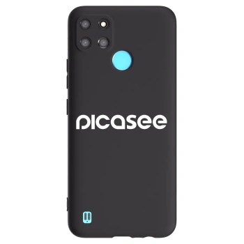 Picasee silikonski črni ovitek za Realme C21Y - Picasee - new logo - white