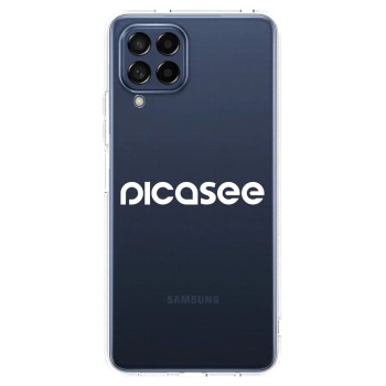 Picasee silikonski prozorni ovitek za Samsung Galaxy M53 5G - Picasee - new logo - white