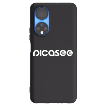 Picasee silikonski črni ovitek za Honor X7 - Picasee - new logo - white