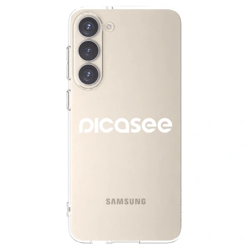 Picasee silikonski prozorni ovitek za Samsung Galaxy S23+ 5G - Picasee - new logo - white