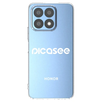 Picasee silikonski prozorni ovitek za Honor X8a - Picasee - new logo - white