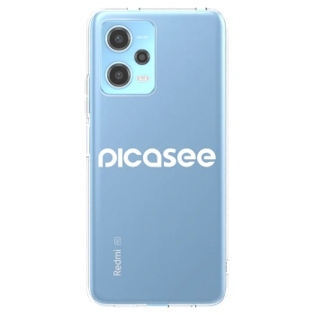 Picasee silikonski prozorni ovitek za Xiaomi Redmi Note 12 5G - Picasee - new logo - white