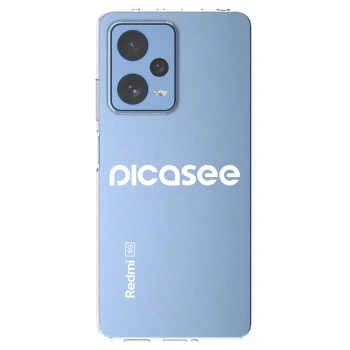 Picasee silikonski prozorni ovitek za Xiaomi Redmi Note 12 Pro 5G - Picasee - new logo - white