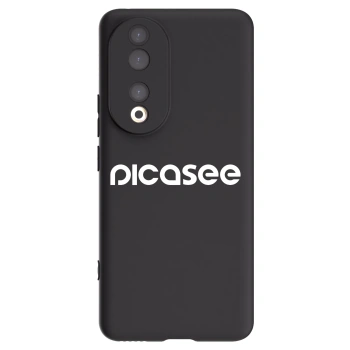 Picasee silikonski črni ovitek za Honor 90 5G - Picasee - new logo - white