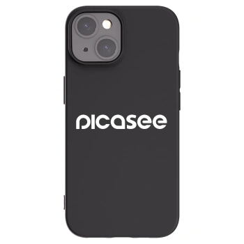 Picasee silikonski črni ovitek za Apple iPhone 15 - Picasee - new logo - white