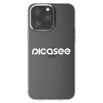 Picasee silikonski prozorni ovitek za Apple iPhone 15 Pro Max - Picasee - new logo - white