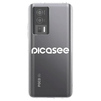 Picasee silikonski prozorni ovitek za Xiaomi Poco F5 Pro 5G - Picasee - new logo - white