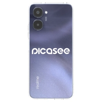 Picasee silikonski prozorni ovitek za Realme 10 4G - Picasee - new logo - white