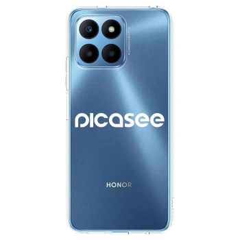 Picasee silikonski prozorni ovitek za Honor 70 Lite - Picasee - new logo - white