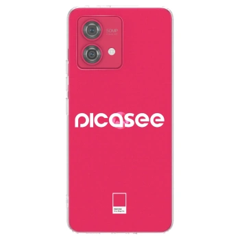 Picasee silikonski prozorni ovitek za Motorola Moto G84 5G - Picasee - new logo - white