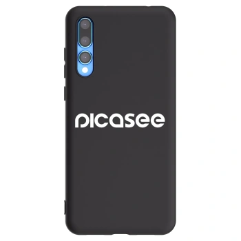 Picasee silikonski črni ovitek za Huawei P20 Pro - Picasee - new logo - white