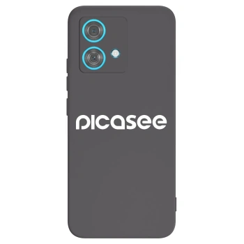 Picasee silikonski črni ovitek za Motorola Edge 40 Neo - Picasee - new logo - white
