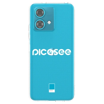 Picasee silikonski prozorni ovitek za Motorola Edge 40 Neo - Picasee - new logo - white