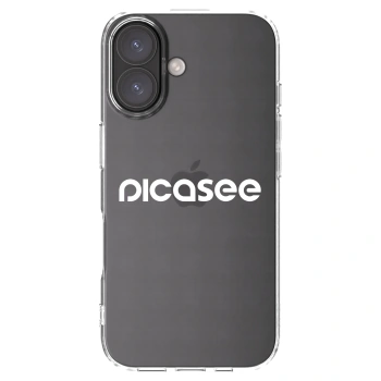 Picasee silikonski prozorni ovitek za Apple iPhone 16 - Picasee - new logo - white