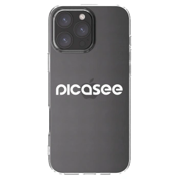 Picasee silikonski prozorni ovitek za Apple iPhone 16 Pro Max - Picasee - new logo - white