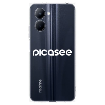 Picasee silikonski prozorni ovitek za Realme C33 (2023) - Picasee - new logo - white
