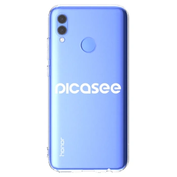 Picasee silikonski prozorni ovitek za Huawei P Smart 2019 - Picasee - new logo - white