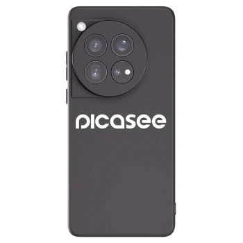 Picasee silikonski črni ovitek za OnePlus 12 5G - Picasee - new logo - white