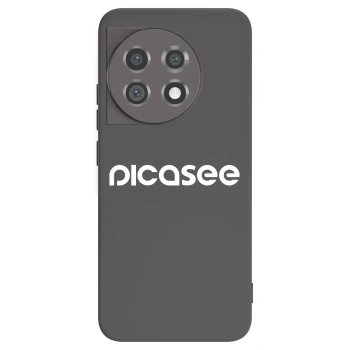 Picasee silikonski črni ovitek za OnePlus 11 5G - Picasee - new logo - white