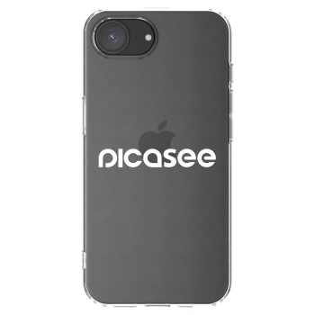 Picasee silikonski prozorni ovitek za Apple iPhone 16e - Picasee - new logo - white