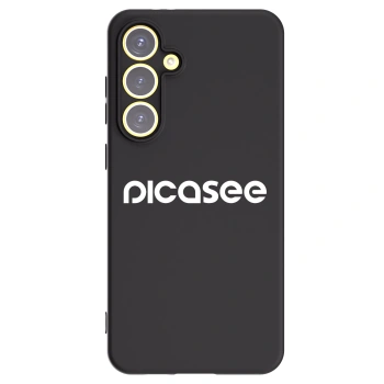 Picasee silikonski črni ovitek za Samsung Galaxy S24 FE S721B - Picasee - new logo - white