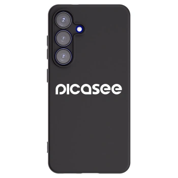 Picasee silikonski črni ovitek za Samsung Galaxy S25 5G - Picasee - new logo - white
